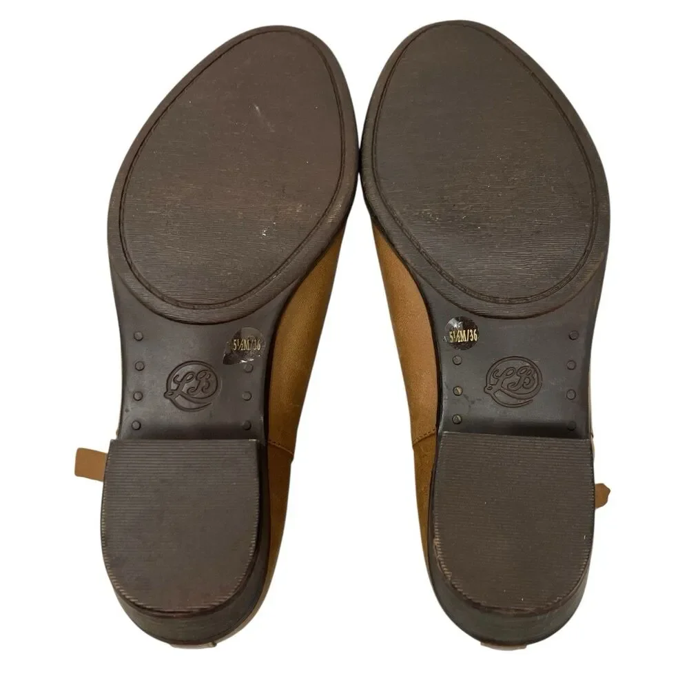 Lucky‎ Brand Tan Leather Blandre Side Zip Spring Ankle Booties